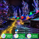 1500 LED 502FT Christmas String Lights Outdoor, Christmas Light with 8 Lighting Modes& Timer & Memory, Plug in Outdoor Waterproof Clear Wire Twinkle Light for for Xmas Yard Tree Party Decor Multicolor