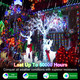 1500 LED 502FT Christmas String Lights Outdoor, Christmas Light with 8 Lighting Modes& Timer & Memory, Plug in Outdoor Waterproof Clear Wire Twinkle Light for for Xmas Yard Tree Party Decor Multicolor