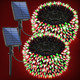 2-Pack 200FT Solar String Lights for Outside, 600 LED Extra-Bright Solar Light Outdoor with 19 Modes & Timer, Waterproof Fairy Solar Lights for Garden Patio Tree Christmas Decorations Red & Green