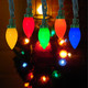 C9 LED Christmas Lights Outdoor, 25Ft Multicolor Christmas Lights with 25 LED Colored Light Bulbs, Vintage Christmas Lights for Indoor Outdoor Christmas Tree Roofline Party Wedding Christmas Decor