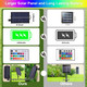 XEWEA Solar Christmas Lights Outdoor, 40Ft 16 Colors 100 LED Christmas String Lights with 20 Modes Remote, Waterproof Solar Powered Lights for Garden Fence Paito Home Christmas Decorations