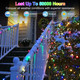 300LED String Lights Indoor Outdoor Use, 8 Lighting Modes 100FT Fairy Lights for Outside, Christmas Tree Lights Outdoor IP44 Waterproof for Xmas Patio Yard Fence Deck Balcony Garden Decor Multicolor