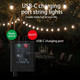 Solar LED Outdoor String Lights, 37Ft 15 LEDs Bulbs,IP65 Waterproof 8 Lighting Modes,Perfect for Patio, Garden, Halloween,Christmas Decorations