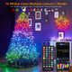 XTF2015 Christmas Tree Lights Color Changing Smart RGB String Lights 99FT 300LED with Remote & App Control & Timer, Waterproof Christmas Lights Multiple Function Modes for Garden Tree House Decor