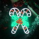 Xuhal Christmas Candy Neon Sign Light 14.2 x 11.8 inches Neon Lights Signs LED Sign USB Powered Home Wall Decor Light Up Acrylic Room Decorations for Bedroom Bar Night Light Art Accessories