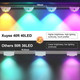 Permanent Outdoor Lights Christmas Halloween 40ft Smart RGB IC Outdoor Eaves Lights IP65 Waterproof Rainbow House Forever Light with DIY Scene Mode Music Sync for Year, Party, Holiday