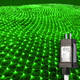 Green Christmas Net Lights Outdoor Decorations,9.9ft x 6.6ft 264 LED Indoor Twinkle Mesh Lights,IP44 Waterproof 8 Modes Fairy Netting Bush Lights,Low Voltage Plug-in for Garden,Patio
