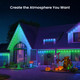 YEELIGHT Smart Outdoor Permanent String Light, 50 Ft, 20+ Lighting Effect, RGBIC LEDs, Music Sync, APP Control for DIY, IP67 Waterproof, lighting decoration for Eaves/Halloween/Christmas/Party/Holiday