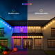 YEELIGHT Smart Outdoor Permanent String Light, 50 Ft, 20+ Lighting Effect, RGBIC LEDs, Music Sync, APP Control for DIY, IP67 Waterproof, lighting decoration for Eaves/Halloween/Christmas/Party/Holiday