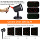Christmas Laser Projector Lights Outdoor, Waterproof Static Red and Green Star Xmas Projector Lights Outdoor, Auto On-Off Mode, Cold Resistant, Show Light for House,Holiday,Party,Garden, Year