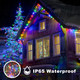 Christmas Lights 800LED 262FT,IP65 Waterproof Plug in Christmas Tree Lights with Remote,Timers,8 Modes,Plug in LED Christmas Lights,for Xmas Bedroom Yard Garden Party Decorations