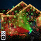 Christmas Laser Lights Outdoor - Christmas Projector Lights with Red and Green Star Show HD Christmas Spotlights with 8 Patterns Christmas Decorative for Indoor Yard Garden Patio Wall - Remote