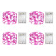 4 Pack Battery Operated Dewdrop Led Lights,Indoor Mini Fairy Lights With Timer Function,For Wedding Home Parties Christmas Holiday Decoration,6 Hours on/18 Hours Off ,30 Count LEDs,10 Feet (Pink)