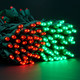 YULETIME Red & Green One-Piece 5MM LED Christmas Lights, Total 48 Feet 140 Count 2 Strands 24ft 70ct Waterproof Wide Angle String Light (Red & Green)
