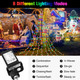 Outdoor Christmas Decorations Star String Lights, 317 LED 11.5 ft Waterfall Tree Lights with 8 Memory Lighting Modes&Timer Christmas Star Lights for Yard Indoor, Festival, Party, Christmas Decorations