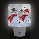 Christmas Snowmen Night Lights, 2Pack Xmas Nightlights Plug-in Dusk to Dawn Smart Sensor Led Nightlight for Bedroom Bathroom Kitchen Hallway Stairs Energy Efficient Decor Desk Lamp