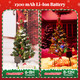 Solar Christmas Tree Lights Outdoor, 39 Inches Solar Powered Christmas Lights Outdoor Waterproof, 100 LED Christmas Decorations Lights Outside, 8 Modes Outdoor Xmas Tree Decor For Yard Garden Cemetery