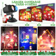 Christmas Projector Lights Outdoor, 2-in-1 100 HD Effects Patterns Christmas Decorations Outdoor Projector W/Remote Control, Snowflake Holiday Projector Light Waterproof IP65 Indoor House Yard Xmas