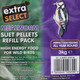 Extra Select Mealworm High Energy Suet Pellets Wild Bird Food - Protein, Fat Rich Year-Round Feeding - 3 Kg Refill08Wb134