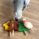 Large Festive Lollipop Parrot Foot Toys - Pack Of 4 Large Festive Lollipop Parrot Foot Toys - Pack Of 4