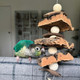 Natural Cork Stacker Parrot Toy Natural Cork Stacker Parrot Toy
