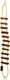Natural Log Ladder Bridge Parrot Toy - Large African Greys Conures S