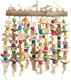 Peek And Play Wood & Rope Parrot Toy