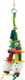 Whiffle Wonder Parrot Toy Colourful Wooden Plastic And Sisal Hanging Toy For African Grey Mini-Macaw