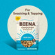 Biena Crispy Roasted Chickpea Snacks, Sea Salt, High Protein Snacks, High Fiber Snacks, Gluten , Plant-Based, Healthy Snacks For Adults And Kids, 8-Pack 5 Ounce Bags