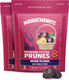 Manischewitz Premium Unsweetened California Pitted Prunes, 8Oz (2 Pack = 1 Pound )  Resealable Bags  Gluten   No Sugar Added  Good Source Of Fiber  Product Of The Usa  Kosher  Made From Dried Plums