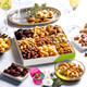 Nut Cravings Gourmet Collection - Easter Candies & Mixed Nuts  Basket With Happy Easter Ribbon (9 Piece Assortment) Candy Filled Egg + Bunny Stuffer, Healthy Kosher Snack Box