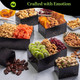 Nut Cravings Gourmet Collection - Mothers Day Mixed Nuts  Basket Black Tower + Heart Ribbon (12 Assortments) Arrangement Platter, Birthday Care Package - Healthy Kosher Usa Made Nut Cravings Gourmet Collection - Mothers Day Mixed Nuts  Basket Black Tower + Heart Ribbon (12 Assortments) Arrangement Platter, Birthday Care Package - Healthy Kosher Usa Made
