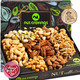 Nut Cravings Gourmet Collection - Mothers Day Nut Collection  Basket In Elegant Box (7 Assortments) Arrangement Platter, Birthday Care Package - Healthy Kosher Usa Made