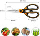Acelone Kitchen Shears Premium Heavy Duty Shears Ultra Sharp Stainless Steel Multi-Function Kitchen Scissors For Chicken/Poultry/Fish/Meat/Vegetables/Herbs/Bbq… (Orange Black)