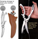 Andong Professional Heavy Duty Kitchen Scissors - Spring Loaded Ultra Sharp Stainless Steel Multipurpose Poultry & Cooking Shears For Bones Meat Chicken Fish Turkey Vegetables Dishwasher Safe