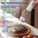 Daslich d Rechargeable Electric Salt And Pepper Grinder Set With Usb Charging Base Adjustable Coarseness 3.2Oz Refillable White Led One-Hand Operation Stainless Steel For Kitchen Bbq Outdoor Use