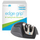 Kitcheniq 50009 Edge Grip 2-Stage Knife Sharpener Black Coarse & Fine Sharpeners Compact For Easy Storage Stable Non-Slip Base Soft Grip Rubber Handle Straight & Serrated Knives