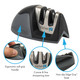 Kitcheniq 50009 Edge Grip 2-Stage Knife Sharpener Black Coarse & Fine Sharpeners Compact For Easy Storage Stable Non-Slip Base Soft Grip Rubber Handle Straight & Serrated Knives