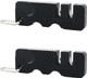 Kopida Knife Sharpeners 2Pcs Kitchen Multipurpose Keychain Whetstone Carbide Knife Pocket Diamond Sharpening Tool Outdoor Camping Knives Accessories