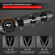 Mad Shark Knife Sharpener 6 Adjustable Sharpening Angle Coarse & Fine Knife Sharpener Tool Handheld Manual Knives Sharpener For Kitchen Knives Pocket Knife Scissors Large Black