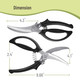 Mr. Pen Heavy Duty Poultry Shears - Meat Cutting Scissors Chicken Cutter Food Scissors Kitchen Shears