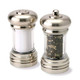 Olde Thompson Since 1944 Olde Thompson - 7 Brushed Nickel Pepper Mill & Salt Shaker Set - Pre-Filled With Peppercorns And Pure Ocean Sea Salt Fully Adjustable For Fine To Coarse Quality Easy To Clean Use And Refill