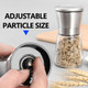 Puxing 2Pcs Stainless Steel Salt And Pepper Grinder Set Refillable Pepper Mill & Salt Mill Set Combo Shakers With Adjustable Coarse Mills  Spice Shakers Enjoy Your Favorite Spices(Color:As Shown)