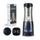 Restaurantware Met Lux 2 In 1 Salt And Pepper Grinder 1 Automatic Salt And Pepper Shaker - Battery-Powered With Led Light 1 Black Plastic Automatic Spice Grinder For Kitchen Or Restaurant
