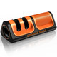 Sharp Pebble Orange Ninja Mini Knife Sharpener - Coarse & Fine Blade Sharpener Sharpening System- Knife Sharpeners For Kitchen Knives Pocket Kitchen Knives Sharpeners With Bottle Opener & Fridge Attachment