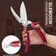 Slemoon Kitchen Shears Heavy Duty Poultry Shears Meat Cutting Dishwasher Safe And Stainless Food Kitchen Scissors For Chicken Turkey Thanksgiving Burgundy