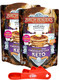 Birch Benders Keto Chocolate Chip Pancake And Waffle Mix, 10Oz (Pack Of 2) With By The Cup Swivel Spoons