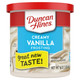 Duncan Hines Creamy Vanilla Flavored Frosting, 16 Oz Can Of Dessert And Cake Frosting (8 Pack)