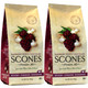 English Scone Mix, Raspberry White Chocolate By Sticky Fingers Bakeries – Easy To Make English Scones Fresh Baked, Makes 12 Scones (2Pk)