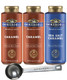 Ghirardelli Sauce Squeeze Bottles, 2-16 Oz Caramel, 1-16 Oz Sea Salt Caramel (Pack Of 3) With Ghirardelli Stamped Barista Spoon